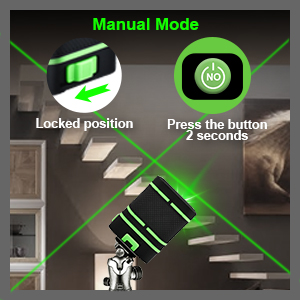 laser level with self-level and Manual mode